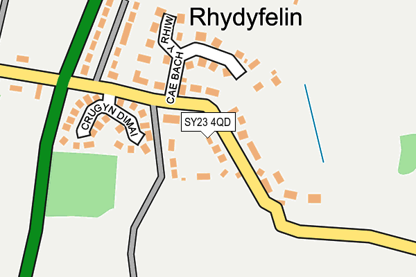 SY23 4QD map - OS OpenMap – Local (Ordnance Survey)