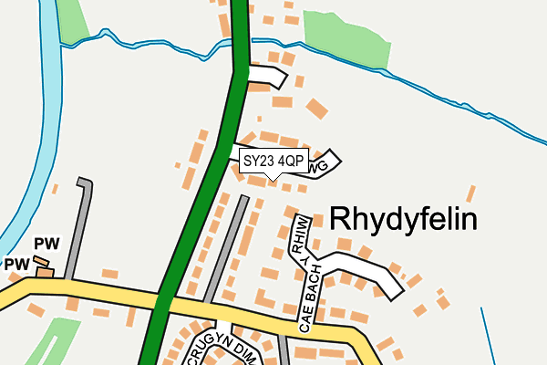 SY23 4QP map - OS OpenMap – Local (Ordnance Survey)