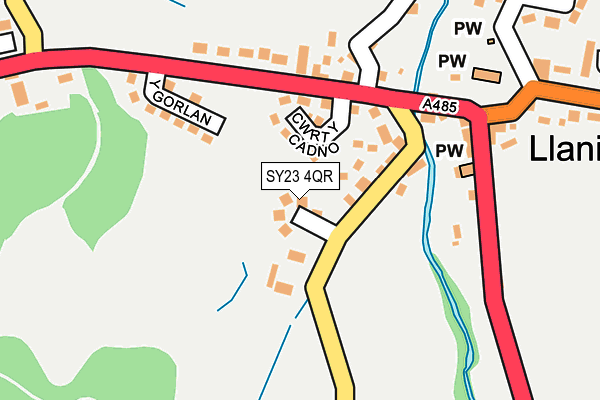 SY23 4QR map - OS OpenMap – Local (Ordnance Survey)