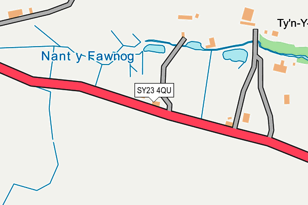 SY23 4QU map - OS OpenMap – Local (Ordnance Survey)