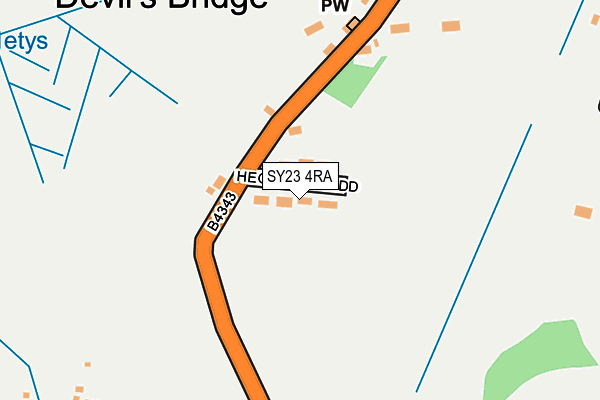 SY23 4RA map - OS OpenMap – Local (Ordnance Survey)