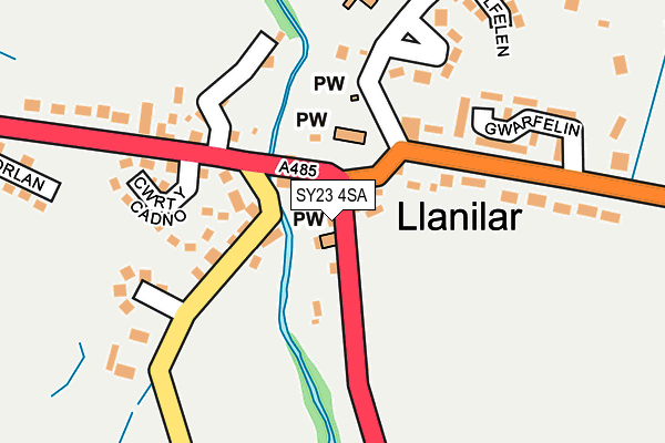 SY23 4SA map - OS OpenMap – Local (Ordnance Survey)