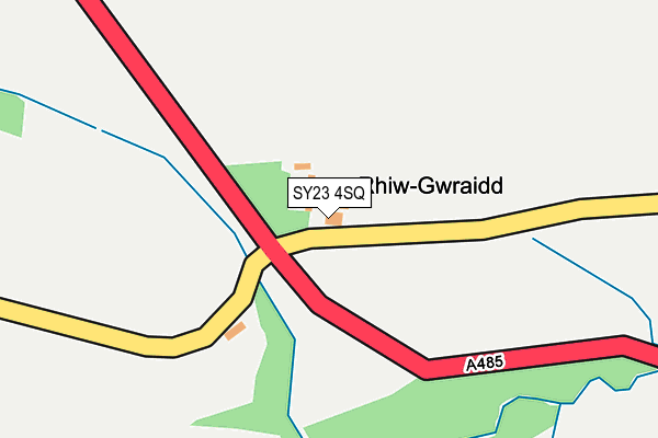 SY23 4SQ map - OS OpenMap – Local (Ordnance Survey)