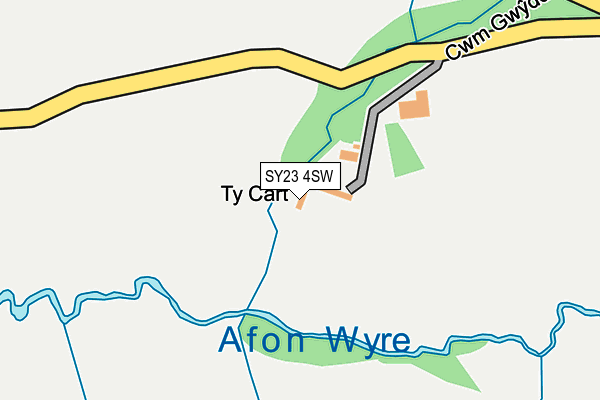 SY23 4SW map - OS OpenMap – Local (Ordnance Survey)