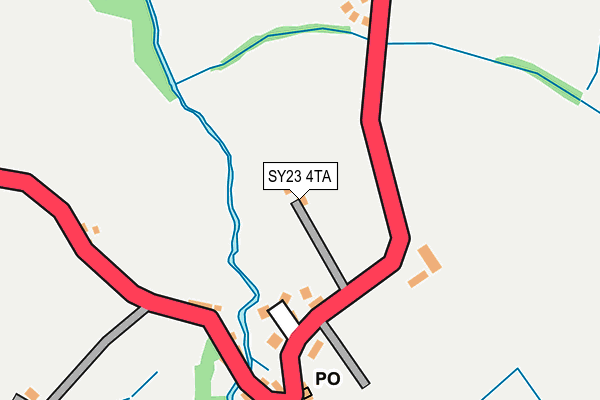 SY23 4TA map - OS OpenMap – Local (Ordnance Survey)