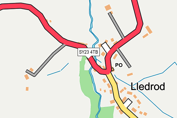 SY23 4TB map - OS OpenMap – Local (Ordnance Survey)