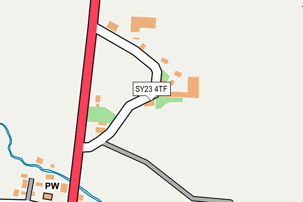 SY23 4TF map - OS OpenMap – Local (Ordnance Survey)