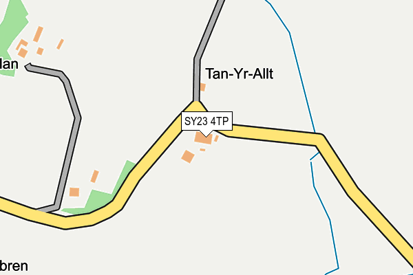 SY23 4TP map - OS OpenMap – Local (Ordnance Survey)