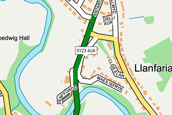 SY23 4UA map - OS OpenMap – Local (Ordnance Survey)