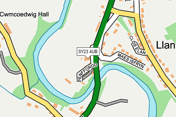 SY23 4UB map - OS OpenMap – Local (Ordnance Survey)