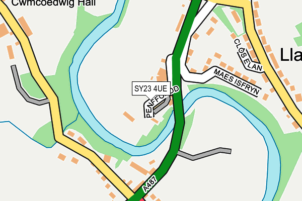 SY23 4UE map - OS OpenMap – Local (Ordnance Survey)