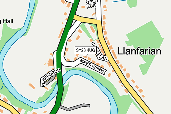 SY23 4UG map - OS OpenMap – Local (Ordnance Survey)