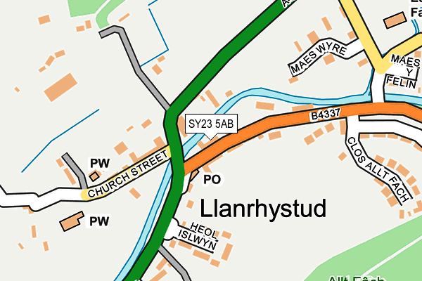 SY23 5AB map - OS OpenMap – Local (Ordnance Survey)