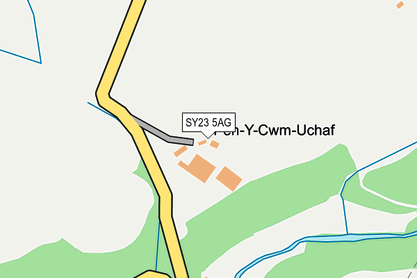 SY23 5AG map - OS OpenMap – Local (Ordnance Survey)