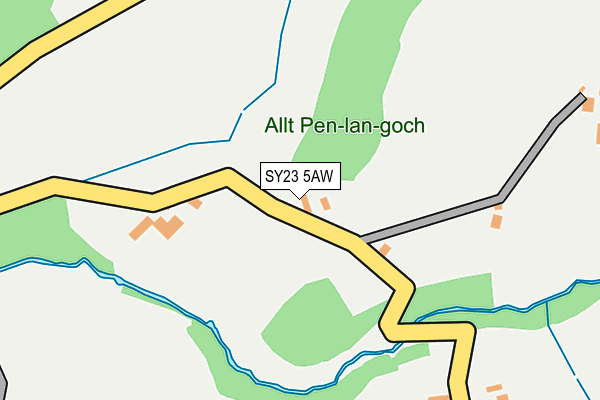 SY23 5AW map - OS OpenMap – Local (Ordnance Survey)