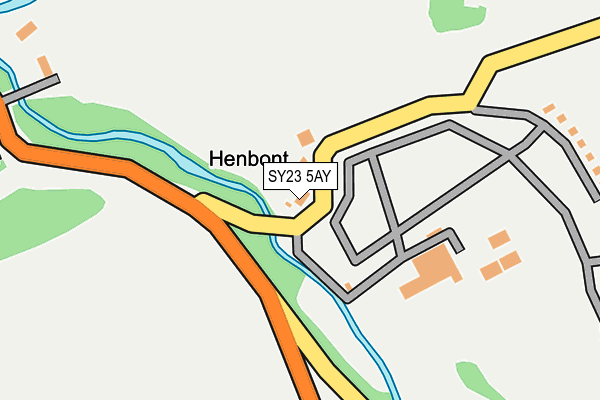 SY23 5AY map - OS OpenMap – Local (Ordnance Survey)