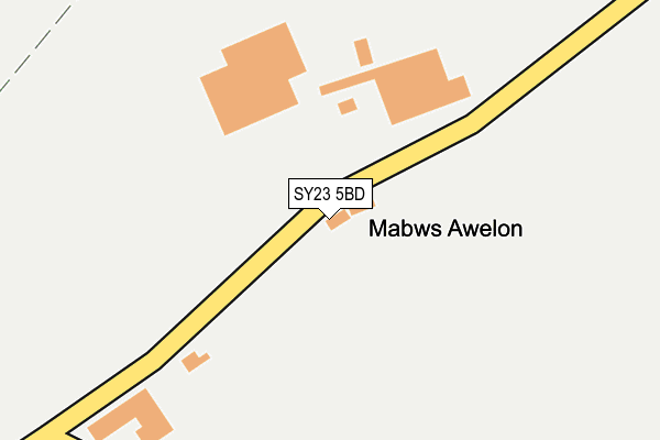 SY23 5BD map - OS OpenMap – Local (Ordnance Survey)