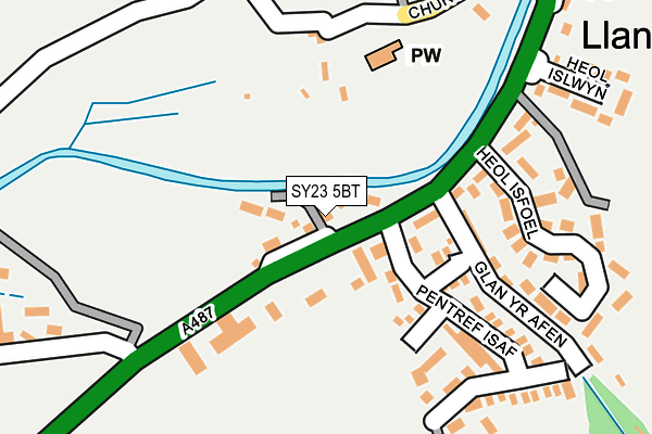 SY23 5BT map - OS OpenMap – Local (Ordnance Survey)