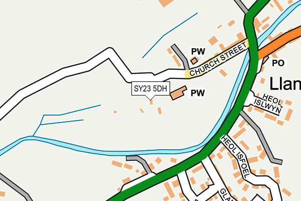 SY23 5DH map - OS OpenMap – Local (Ordnance Survey)