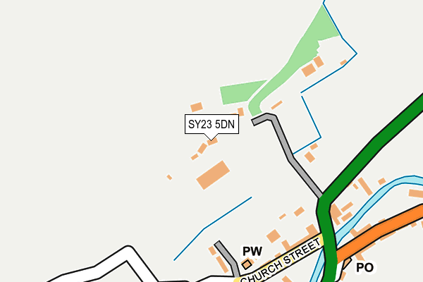 SY23 5DN map - OS OpenMap – Local (Ordnance Survey)