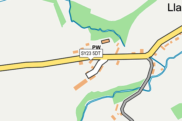 SY23 5DT map - OS OpenMap – Local (Ordnance Survey)