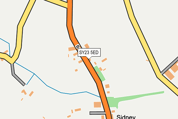 SY23 5ED map - OS OpenMap – Local (Ordnance Survey)