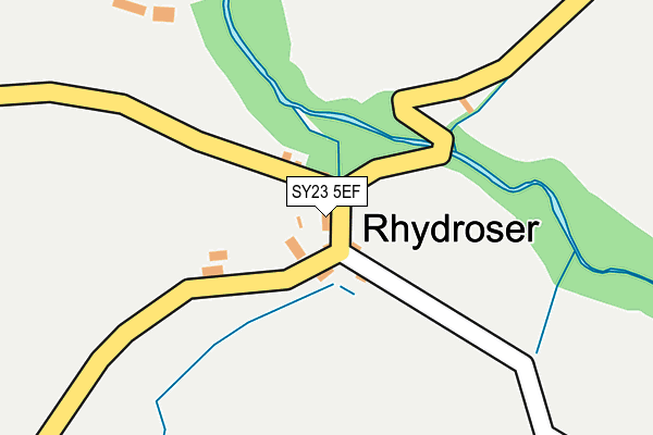 SY23 5EF map - OS OpenMap – Local (Ordnance Survey)