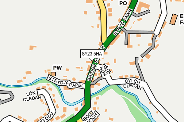 SY23 5HA map - OS OpenMap – Local (Ordnance Survey)