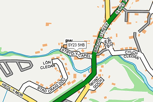 SY23 5HB map - OS OpenMap – Local (Ordnance Survey)