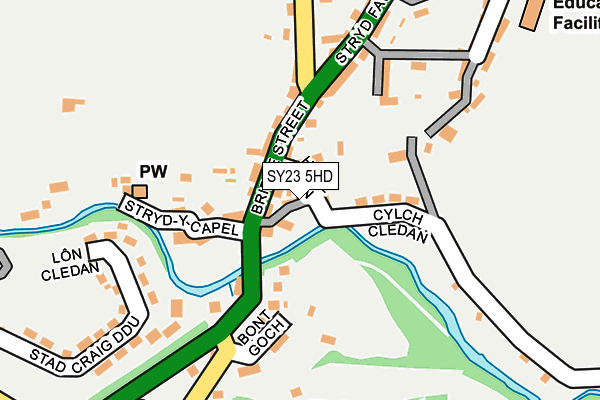 SY23 5HD map - OS OpenMap – Local (Ordnance Survey)