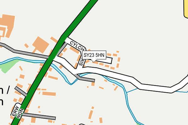 SY23 5HN map - OS OpenMap – Local (Ordnance Survey)