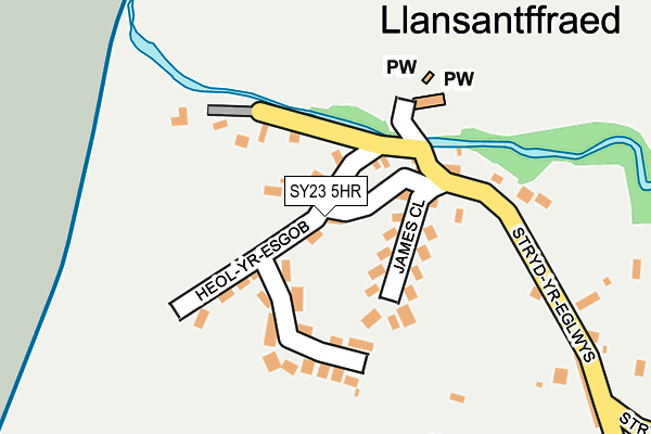 SY23 5HR map - OS OpenMap – Local (Ordnance Survey)