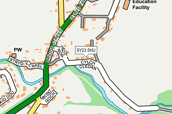 SY23 5HU map - OS OpenMap – Local (Ordnance Survey)