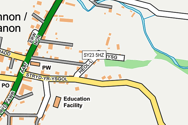 SY23 5HZ map - OS OpenMap – Local (Ordnance Survey)