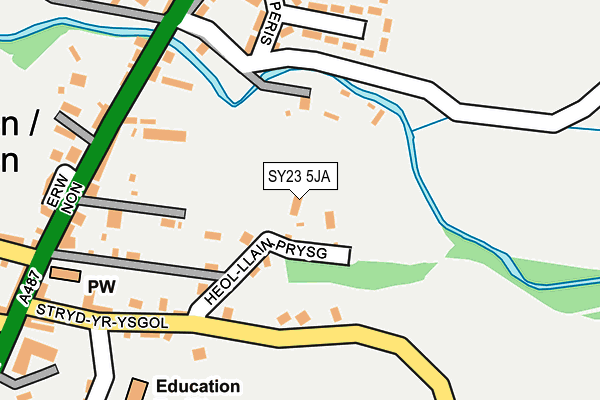 SY23 5JA map - OS OpenMap – Local (Ordnance Survey)