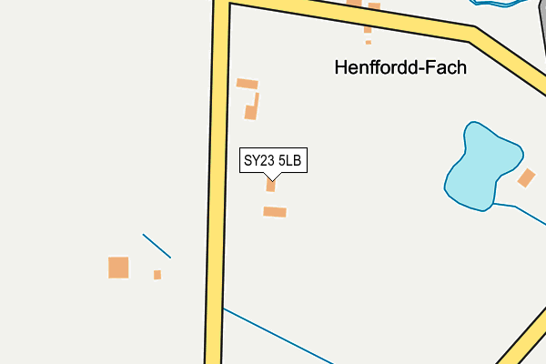 SY23 5LB map - OS OpenMap – Local (Ordnance Survey)