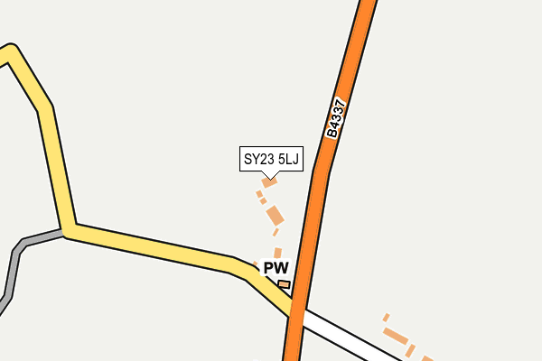 SY23 5LJ map - OS OpenMap – Local (Ordnance Survey)