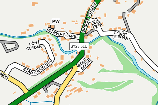 SY23 5LU map - OS OpenMap – Local (Ordnance Survey)