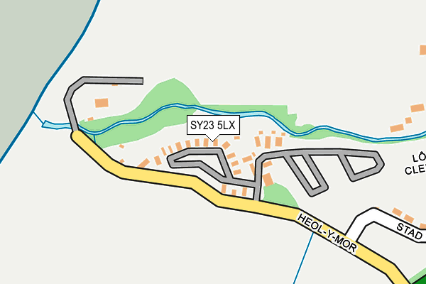 SY23 5LX map - OS OpenMap – Local (Ordnance Survey)