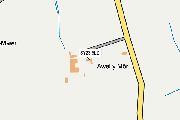SY23 5LZ map - OS OpenMap – Local (Ordnance Survey)