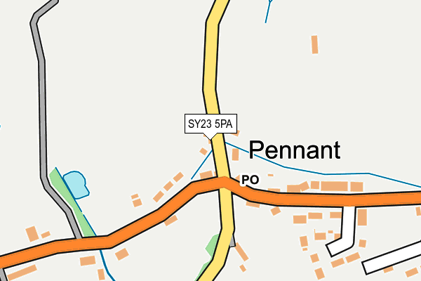 SY23 5PA map - OS OpenMap – Local (Ordnance Survey)