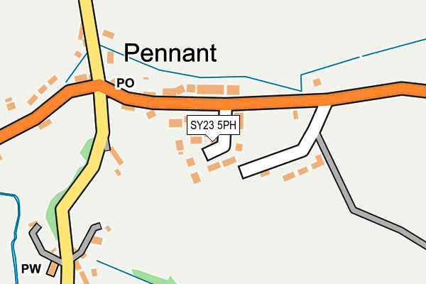 SY23 5PH map - OS OpenMap – Local (Ordnance Survey)