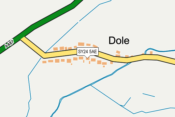 SY24 5AE map - OS OpenMap – Local (Ordnance Survey)