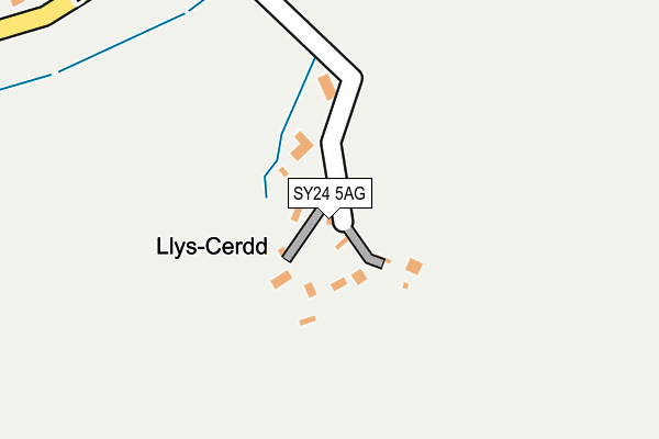 SY24 5AG map - OS OpenMap – Local (Ordnance Survey)