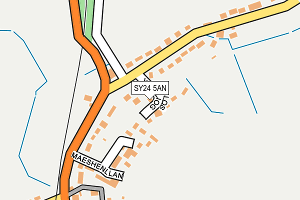 SY24 5AN map - OS OpenMap – Local (Ordnance Survey)