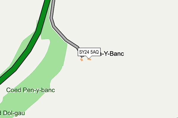 SY24 5AQ map - OS OpenMap – Local (Ordnance Survey)