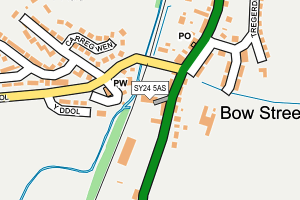 SY24 5AS map - OS OpenMap – Local (Ordnance Survey)