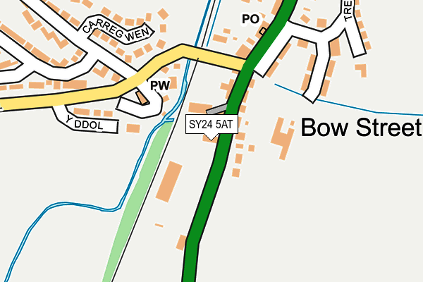 SY24 5AT map - OS OpenMap – Local (Ordnance Survey)