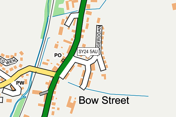 SY24 5AU map - OS OpenMap – Local (Ordnance Survey)