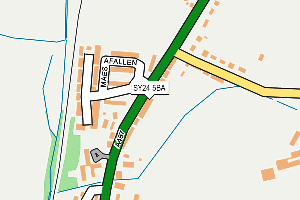 SY24 5BA map - OS OpenMap – Local (Ordnance Survey)